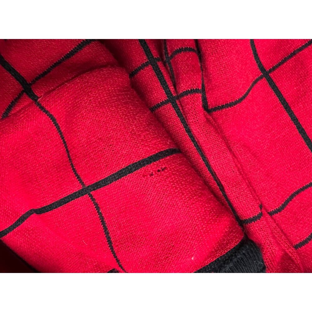 Vintage 90's Karen Lessly Red & Black Long Sleeve Sweater 1X - Picture 6 of 8